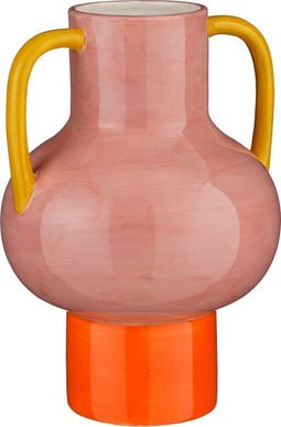 Mica Decorations Stratt Vaas - Keramiek - Handgemaakt - Roze