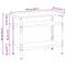 vidaXL - Werktafel - in - Grijs, - 100x55x85 - cm, - Van - Staal - en - Bewerkt - Hout