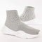 Guess Baylora - Lage Sneakers - Textiel - Zilver - Maat 38
