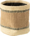 J-Line mand Rond + Band - jute - naturel/beige - large - 2 stuks
