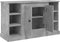 vidaXL - Dressoir - 100x35,5x60 - cm - bewerkt - hout - betongrijs