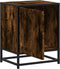 vidaXL - Nachtkastjes - 2 - st - 40x31x50 - cm - bewerkt - hout&metaal - gerookt - eiken