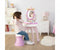 Smoby Disney Princess - 2-in-1 Kaptafel - Draaibare spiegel 10 Accessoires - Roze