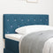 vidaXL - Hoofdbord - met - Kristallen - Knop - Ge - tufted - Donkerblauw - 90 - cm - Fluweel
