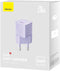 Baseus GaN5 - USB-C Snellader 20W - Fast Charging - Paars