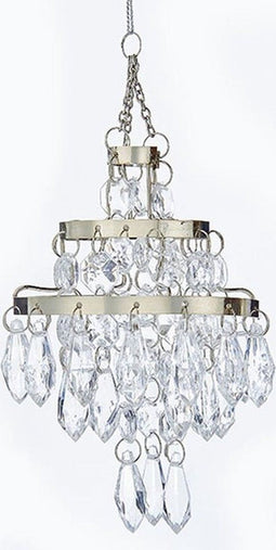 Clear Bead Chandelier Ornament 2,75 inch