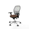 Piqueras y Crespo 3D086G0 - Bureaustoel - Verstelbare hoogte met armleuning - Wit Donkerbruin