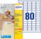 Avery L4732REV-25 afneembare etiketten ft 35,6 x 16,9 mm (b x h), 2.000 etiketten, wit