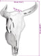 vidaXL - Wandgemonteerde - Bullenkop - Zilver - 34x13x53 - cm - Aluminium