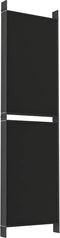 vidaXL - Kamerscherm - met - 6 - panelen - 300x180 - cm - stof - zwart