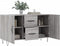 vidaXL - Dressoir - 100x36x60 - cm - bewerkt - hout - grijs - sonoma - eikenkleurig