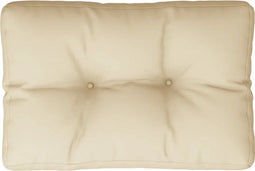 vidaXL - Palletkussen - 50x40x12 - cm - stof - beige