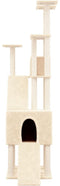 vidaXL - Kattenmeubel - met - sisal - krabpalen - 190 - cm - lichtgrijs