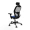 Piqueras y Crespo 3D036G2 - Bureaustoel - Verstelbare hoofdsteun en hoogte - Marineblauw