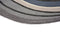 Brink en Campman - Brink en Campman Habitat Aura Grey Outdoor 477304 Vloerkleed - 160x230 - Ovaal - Buiten,Laagpolig Tapijt - Modern - Meerkleurig