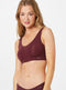 Sloggi Zero Feel Top - Dames - Zacht gevulde cups - Bordeaux - L