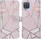iMoshion Hoesje Geschikt voor Samsung Galaxy A12 Hoesje Met Pasjeshouder - iMoshion Design Softcase Bookcase - Meerkleurig / Pink Graphic