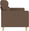 vidaXL - Driezitsbank - 180 - cm - stof - bruin