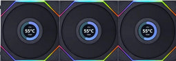 Lian Li Uni Fan TL LCD Reverse - 120mm case fan met RGB en LCD-scherm - Zwart (3-pack)