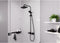 Hansgrohe Vernis Shape - Showerpipe - EcoSmart waterbesparend - 230mm - Mat Zwart - Met thermostaat
