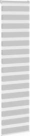 vidaXL - Zebra - rolgordijn - 65x200 - cm - stofbreedte - 60,9 - cm - lichtgrijs