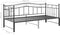 vidaXL - Slaapbankframe - uittrekbaar - metaal - zwart - 90x200 - cm