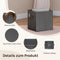 WOLTU opvouwbare opbergdozen set 5 stuks - stoffen opbergkubussen met handgrepen en metalen frame -
