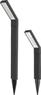 FlinQ Yora Solar Tuinverlichting - Tuinlampen op zonne-energie - Buitenlamp - Aluminium - 2-pack -