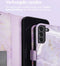 iMoshion Hoesje Geschikt voor Samsung Galaxy S21 FE Hoesje Met Pasjeshouder - iMoshion Design Bookcase smartphone - Paars / Purple Marble