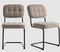 Criks Design Eetkamerstoelen Flexa - Set van 2 - Taupe - 46 x 87 cm