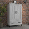 vidaXL - Hoge - kast - 70x31x115 - cm - bewerkt - hout - grijs - sonoma - eikenkleurig