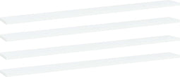 vidaXL - Wandschappen - 4 - st - 100x10x1,5 - cm - spaanplaat - wit