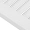 vidaXL - Kastdeur - louvre - design - 69x29,5 - cm - wit