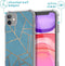 iMoshion iPhone 11 - Hoesje met Koord - Verstelbaar Koord - Blauw Meerkleurig Goud