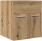 vidaXL - Wastafelkast - 41x38,5x46 - cm - bewerkt - hout - artisanaal - eikenkleur