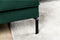 Hoekbank Milan Links Stof Velvet Groen - BY-OLAF - Comfort en Stijl