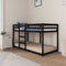 vidaXL - Stapelbed - 90x190 - cm - massief - grenenhout - zwart