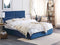 VERNOYES - Tweepersoonsbed - Blauw - 160 x 200 cm - Fluweel