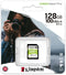 Kingston Canvas Select Plus - SDXC Geheugenkaart 128GB - 100MB/s Lezen 85MB/s Schrijven - Zwart