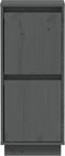 vidaXL - Dressoir - 31,5x34x75 - cm - massief - grenenhout - grijs