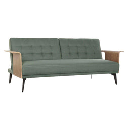 DKD Home Decor - Slaapbank - Dubbelzijdig - Bruin Zwart Groen (203 x 87 x 81 cm)