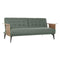 DKD Home Decor - Slaapbank - Dubbelzijdig - Bruin Zwart Groen (203 x 87 x 81 cm)