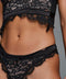 Hunkemöller Brazilian Lingerie - Kant en mesh - Zwart - maat L