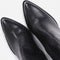 BRONX new-americana - Enkellaars - Gladleer met binnenrits en metalen neus - Zwart