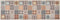 vidaXL - Keukenmat - wasbaar - Mosaic - Colour - 45x150 - cm