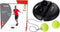 Pure2Improve Tennistrainer - Inclusief 2 tennisballen - 15m koord - Zwart (2 stuks)