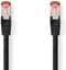 Nedis CAT6 Netwerkkabel - RJ45 Male - RJ45 Male - S/FTP - 20.0 m - Rond - LSZH - Zwart - Polybag