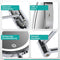 Mirlux Make Up Spiegel - Oplaadbaar - 10X Vergroting - Chroom