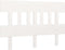 vidaXL - Hoofdbord - 138,5x3x81 - cm - massief - grenenhout - wit