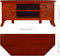 vidaXL - Tv-meubel - 100x40x45 - cm - massief - mahoniehout - klassiek - bruin